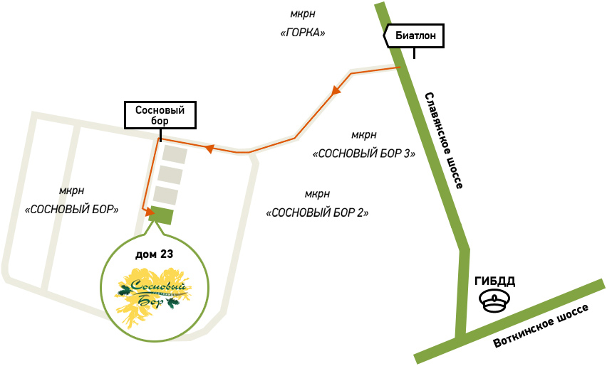 карта проезда в Гостевой дом